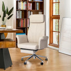 Sedia da ufficio ergonomica con schienale alto, poggiapiedi e braccioli
