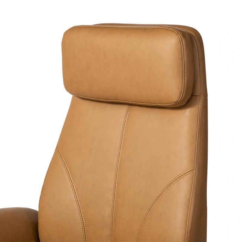Sedia da ufficio ergonomica con schienale alto, poggiapiedi e braccioli