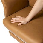 Sedia da ufficio ergonomica con schienale alto, poggiapiedi e braccioli