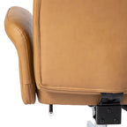 Sedia da ufficio ergonomica con schienale alto, poggiapiedi e braccioli