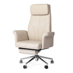 Sedia da ufficio ergonomica con schienale alto, poggiapiedi e braccioli
