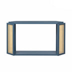 Tavolo Console Arrow 53 con Rattan Intrecciato