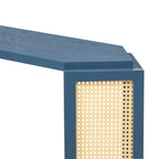 Tavolo Console Arrow 53 con Rattan Intrecciato