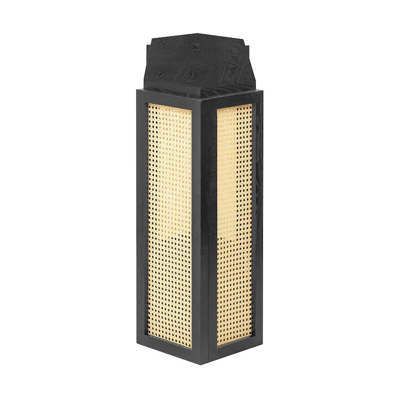 Tavolo Console Arrow 53 con Rattan Intrecciato