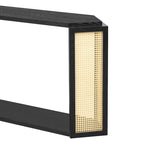Tavolo Console Arrow 53 con Rattan Intrecciato
