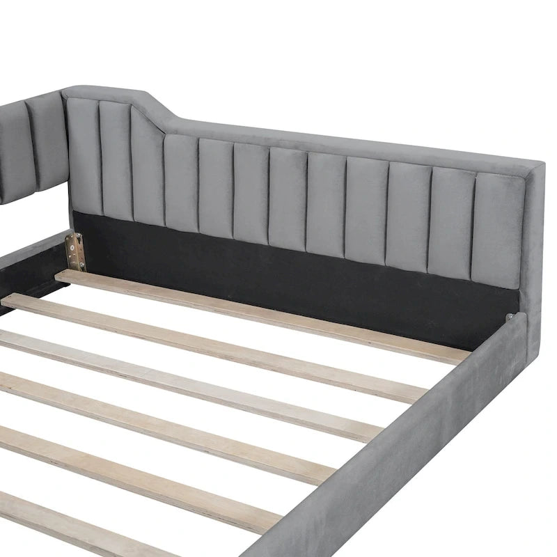 Divano Letto Matrimoniale XL in Velluto con Contenitore