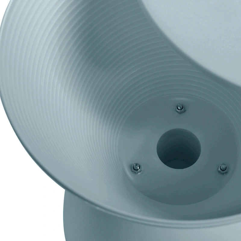 Tavolino Rotondo con Base a Costine, Coperchio Rimovibile e Vano Contenitore Nascosto