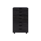 Cassettiera portadocumenti da ufficio a 7 cassetti, mobile con cassetti per schedari con ruote piroettanti, portaoggetti per hobby per casa, ufficio