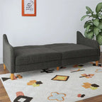 Divano letto futon con molle insacchettate e rivestimento in lino