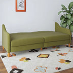 Divano letto futon con molle insacchettate e rivestimento in lino