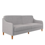 Divano letto futon con molle insacchettate e rivestimento in lino