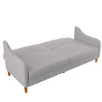 Divano letto futon con molle insacchettate e rivestimento in lino