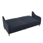 Divano letto futon con molle insacchettate e rivestimento in lino
