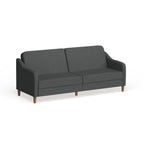 Divano letto futon con molle insacchettate e rivestimento in lino