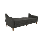 Divano letto futon con molle insacchettate e rivestimento in lino