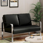 Divanetto LoveSeat piccolo, Mini Divano due posti in pelle per piccoli spazi Ecopelle Divanetto Divano piccolo Divanetti