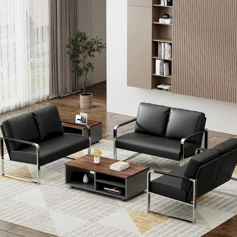 Divanetto LoveSeat piccolo, Mini Divano due posti in pelle per piccoli spazi Ecopelle Divanetto Divano piccolo Divanetti
