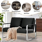 Divanetto LoveSeat piccolo, Mini Divano due posti in pelle per piccoli spazi Ecopelle Divanetto Divano piccolo Divanetti