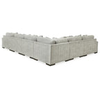 Divano componibile in peltro 6 posti 171L x 132P x 39A