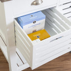 Carrello da cucina con ripiani e cassetti