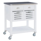 Carrello da cucina con ripiani e cassetti