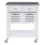 Carrello da cucina con ripiani e cassetti