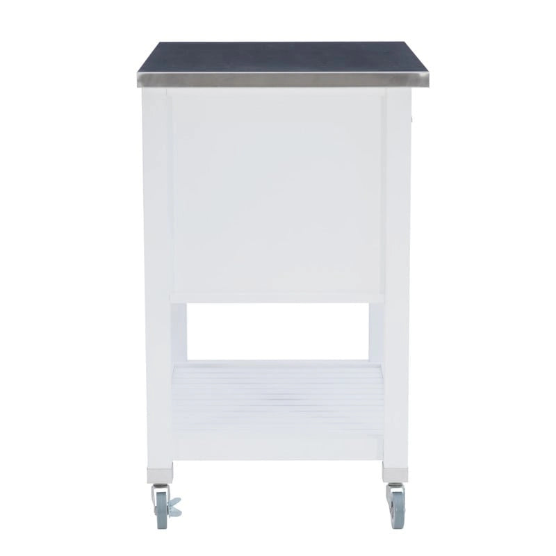Carrello da cucina con ripiani e cassetti