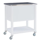 Carrello da cucina con ripiani e cassetti