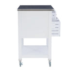 Carrello da cucina con ripiani e cassetti