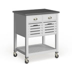 Carrello da cucina con ripiani e cassetti