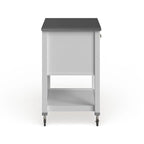 Carrello da cucina con ripiani e cassetti