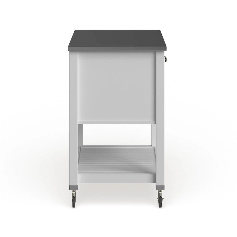 Carrello da cucina con ripiani e cassetti