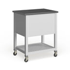 Carrello da cucina con ripiani e cassetti