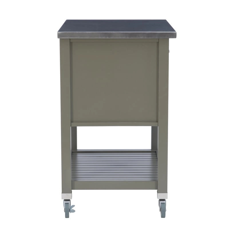 Carrello da cucina con ripiani e cassetti