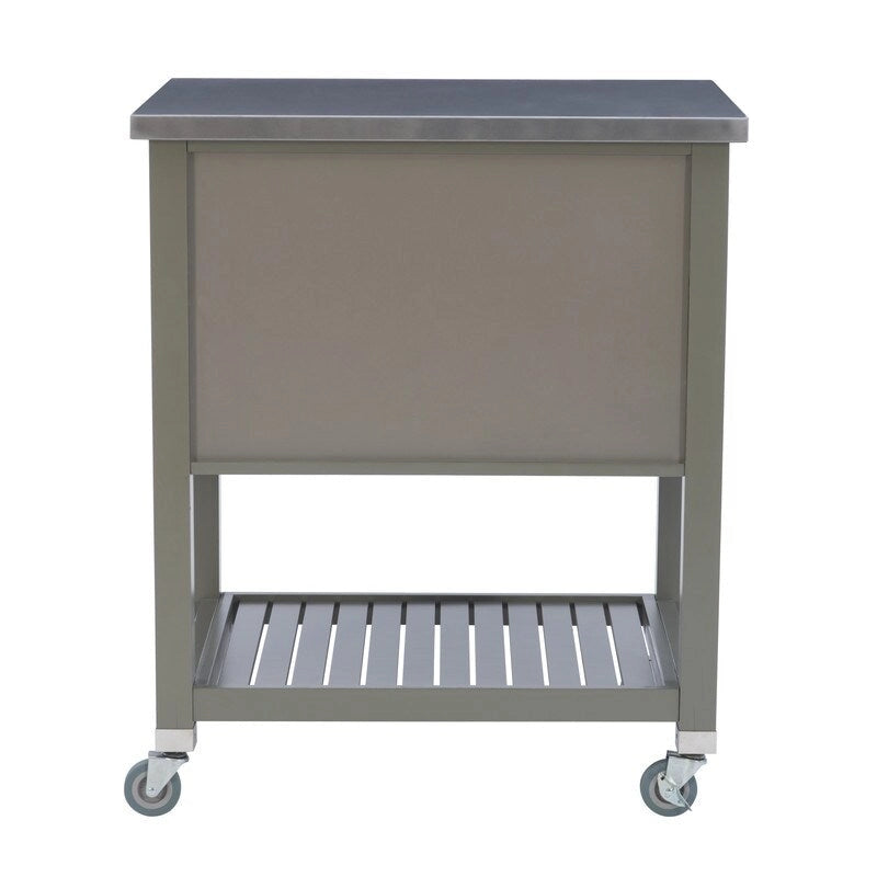 Carrello da cucina con ripiani e cassetti
