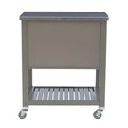Carrello da cucina con ripiani e cassetti