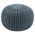 Pouf rotondo trapuntato