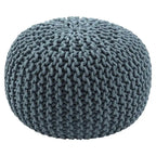 Pouf rotondo trapuntato