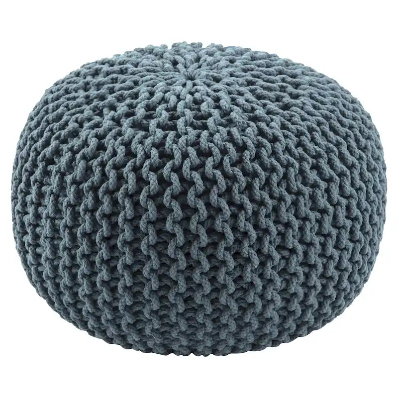 Pouf rotondo trapuntato