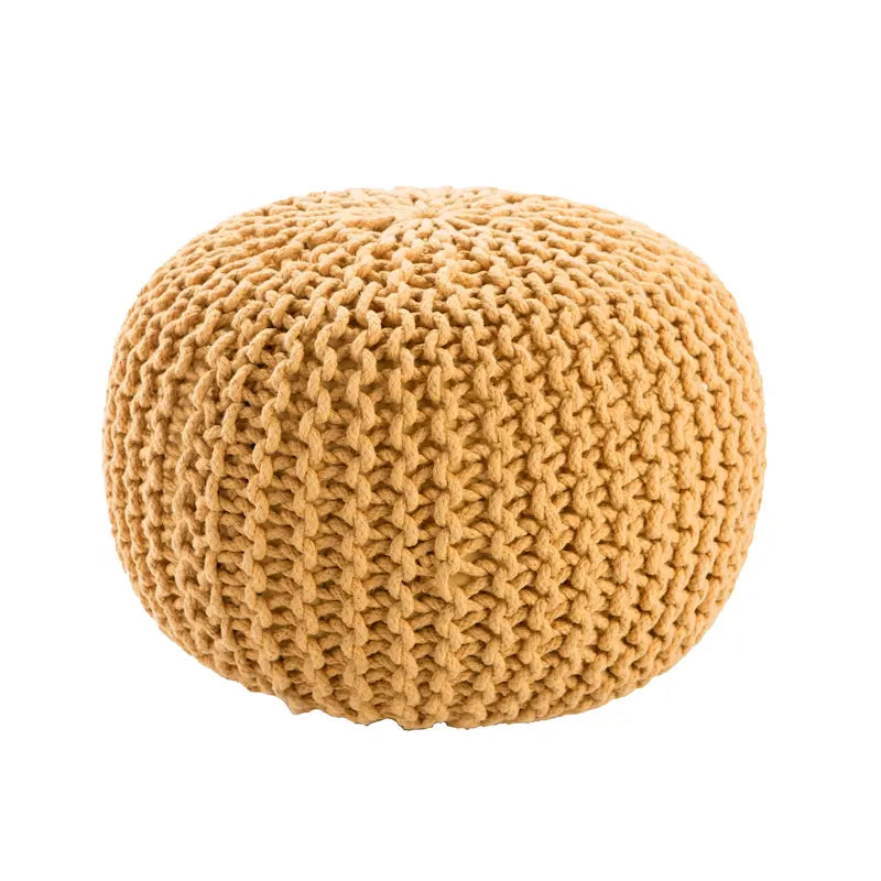 Pouf rotondo trapuntato