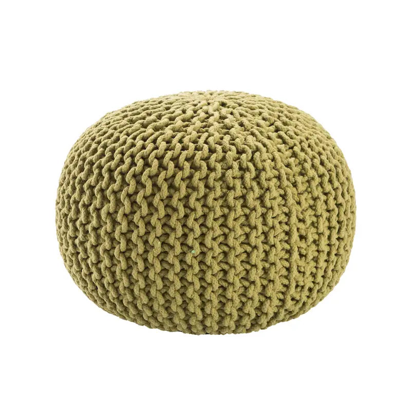 Pouf rotondo trapuntato