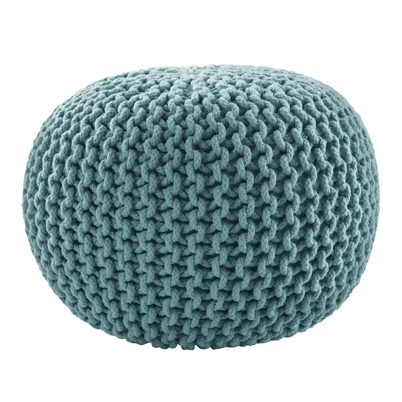 Pouf rotondo trapuntato