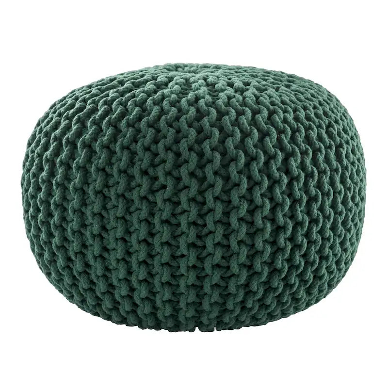 Pouf rotondo trapuntato
