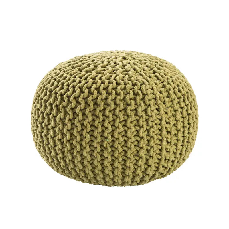 Pouf rotondo trapuntato
