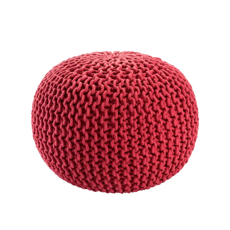 Pouf rotondo trapuntato