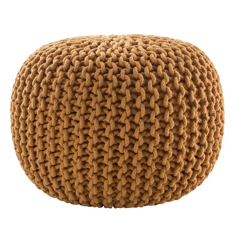 Pouf rotondo trapuntato