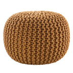Pouf rotondo trapuntato