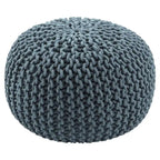 Pouf rotondo trapuntato