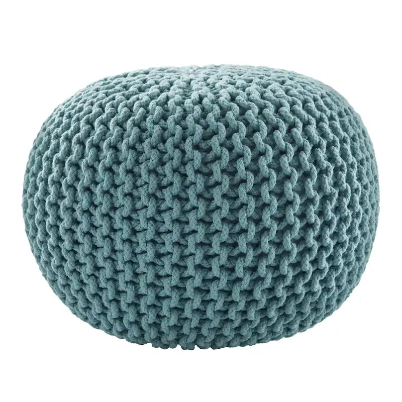 Pouf rotondo trapuntato