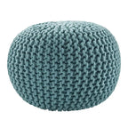Pouf rotondo trapuntato